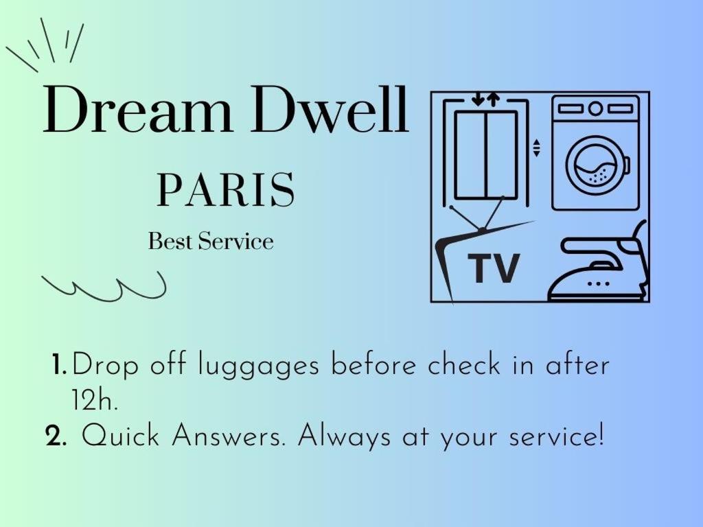 Dream Dwell Paris-Eiffel Tower Mirabeau Bridge Cozy Home In The 16Th District Paris Bagian luar foto